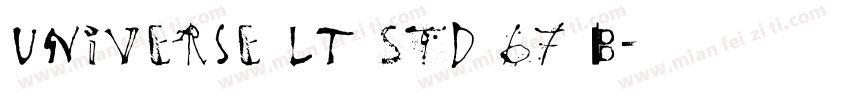 Universe LT Std 67 B字体转换